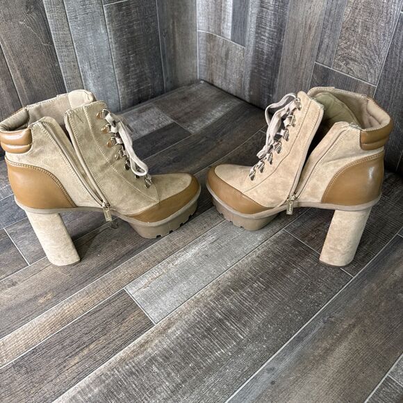 Jessica‎ Simpson Orielle Platform Bootie Women’s Size 9.5 Color Taupe - Picture 6 of 9